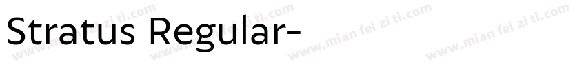 Stratus Regular字体转换